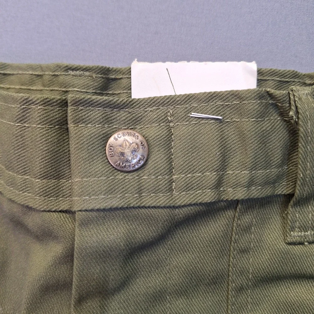 Boy Scouts of America BSA Uniform Pants Olive Green Size 12 Waist 26 Vintage USA